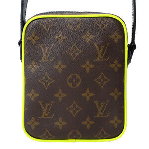Louis Vuitton Monogram Wearable Brown Macassar Wallet Christopher neon